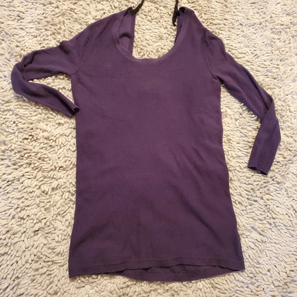 Babaton Keyhole Back Light Silk Cashmere Sweater - Picture 2 of 5